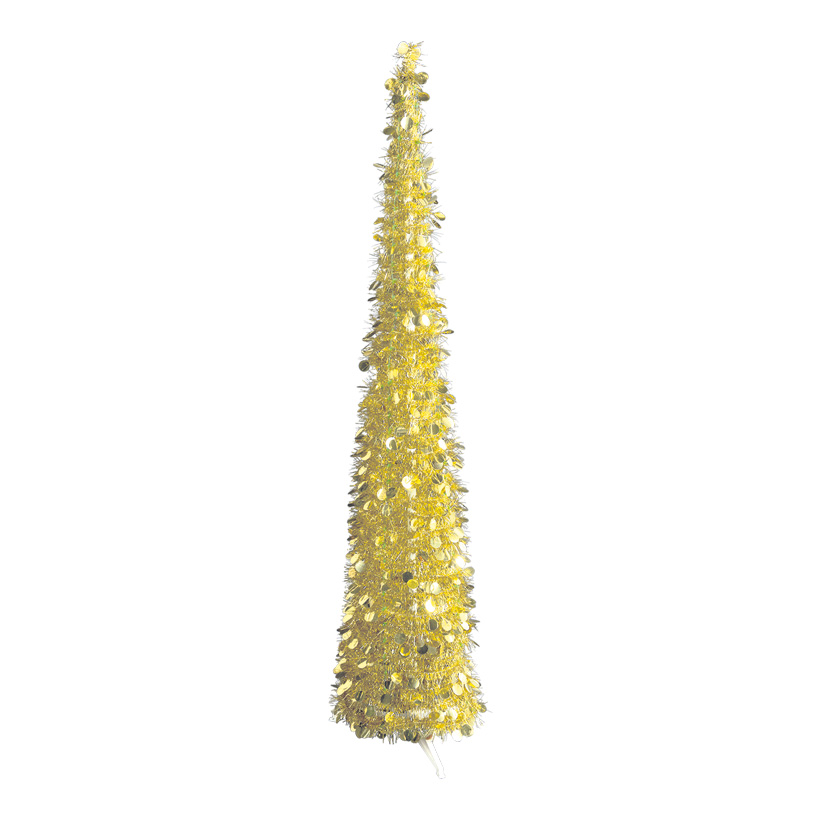 Arbre tinsel, Pop-Up, 150cm avec support