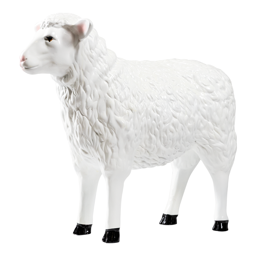 Sheep, 77x27x64cm out of polyresin, standing, weatherproof