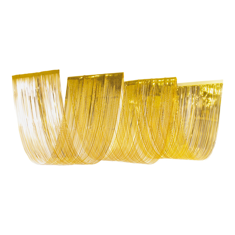 Wave curtain, 50x450cm, 3-fold, metal foil