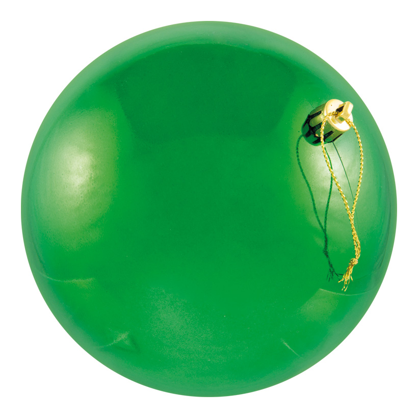 Boule de Noel, vert, Ø 8cm, 6cps./blister, sans soudure, brillant