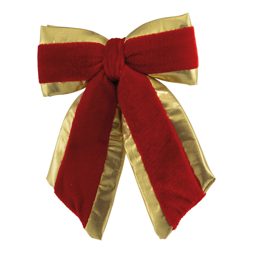 Samtschleife, 20x15cm mit goldenem Rand