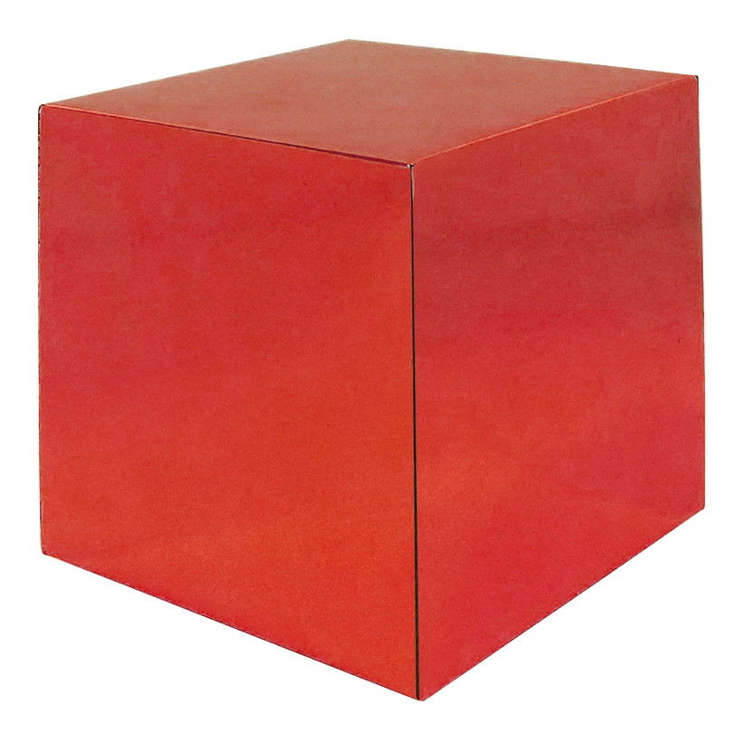 Cube, 25x25cm with mirror finish, foldable, out of foam