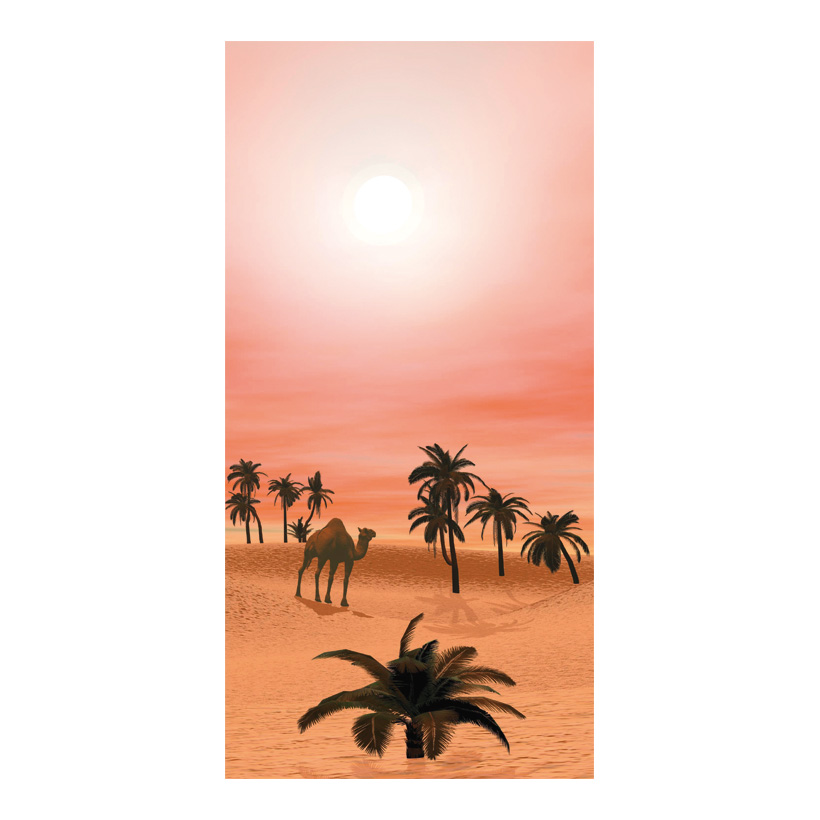 Banner Desert with camel, 80x200cm fabric