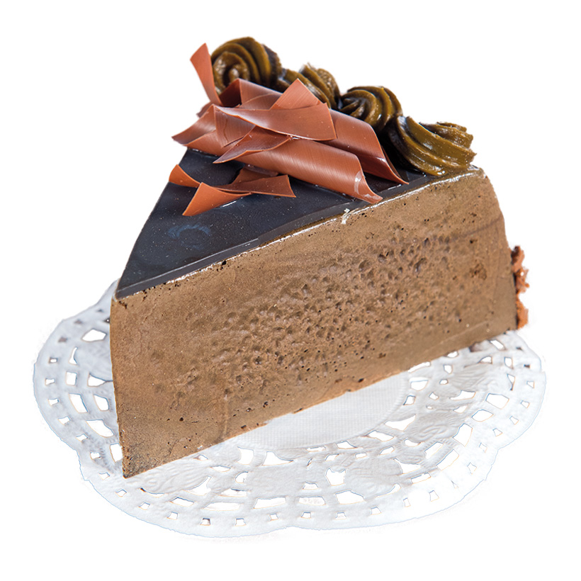 Chocolate cake slice, 10cm