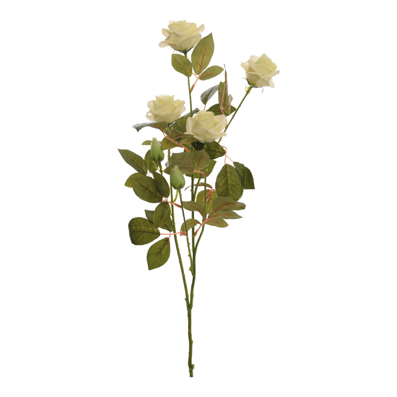 Rose sprig, 5-fold, 71cm