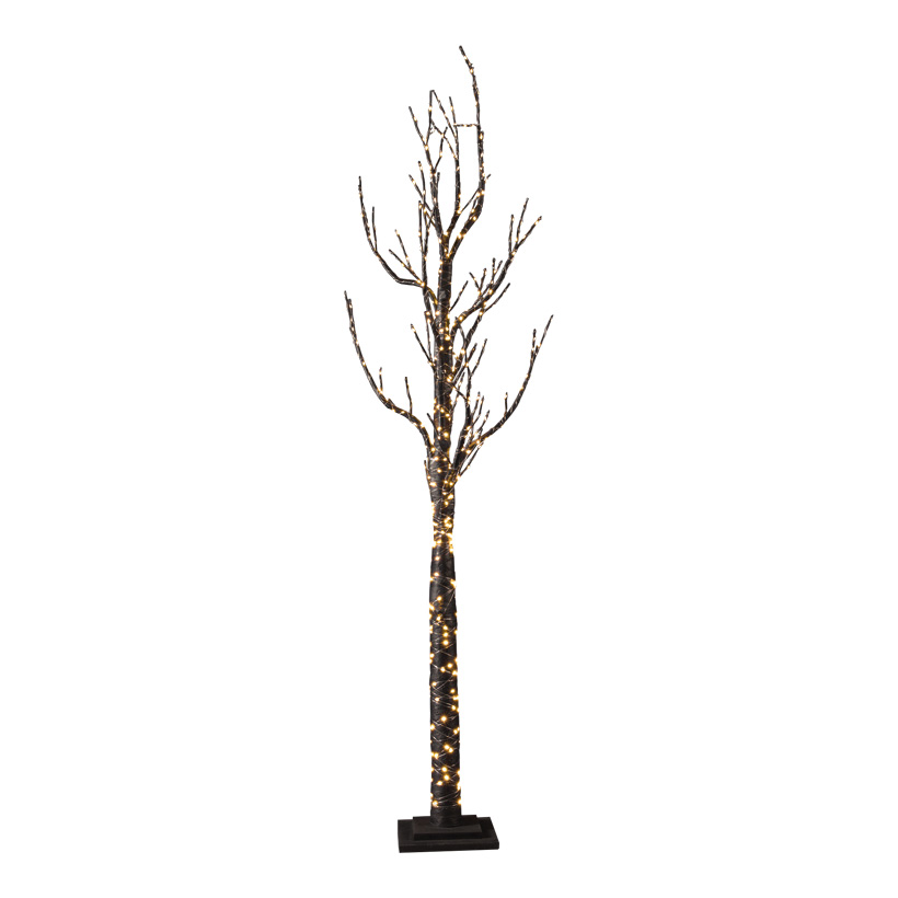 Tree, 180cm Holzfuß: 22x22x3cm with 500 LEDs, out of hard cardboard, IP44 plug