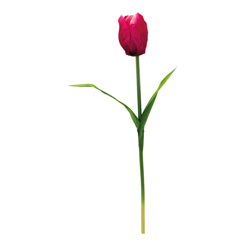 Tulpe am Stiel, 70cm Blüte Ø 9cm aus Kunstseide/Kunststoff/Styropor