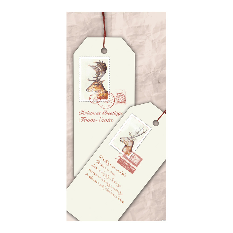# Motivdruck "Weihnachtsanhänger", 180x90cm Stoff
