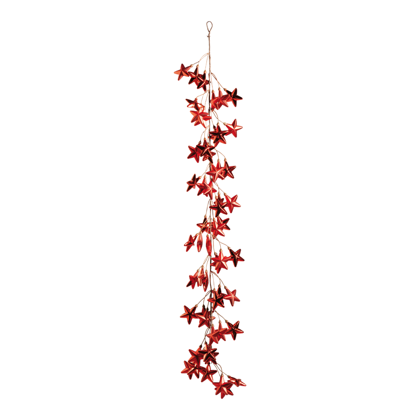 Guirlande d' étoiles, 120cm Ø 7cm 54-fois, en plastique, mat/brillant