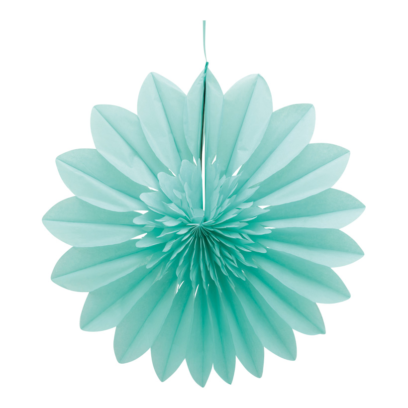 Flower rosette, 30cm out of paper, with hanger, foldable, self-adhesive