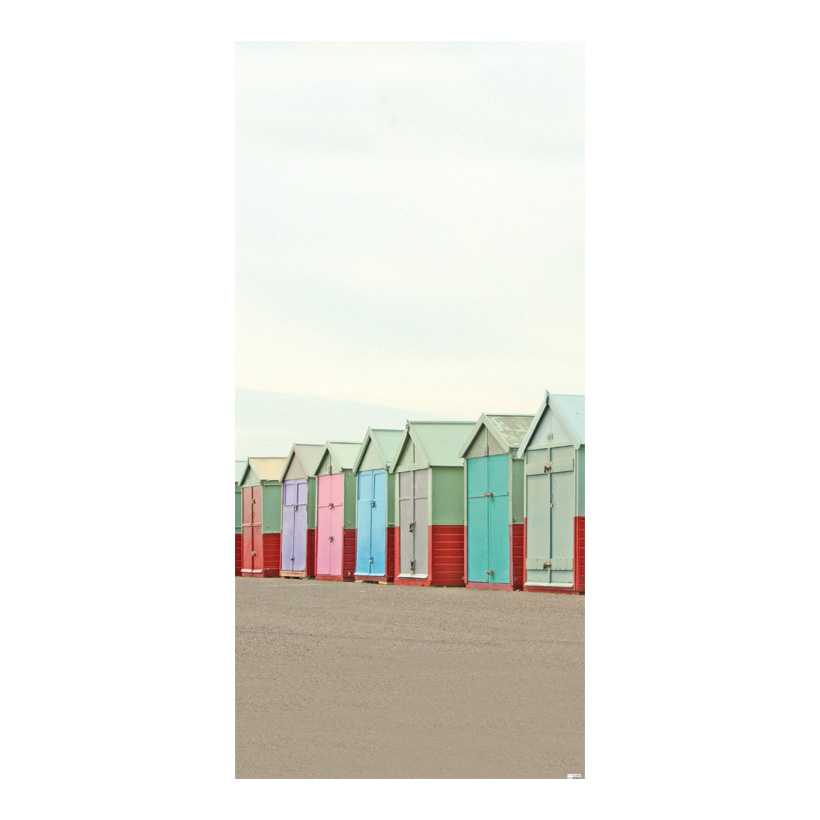 # Banner "beach huts", 180x90cm paper