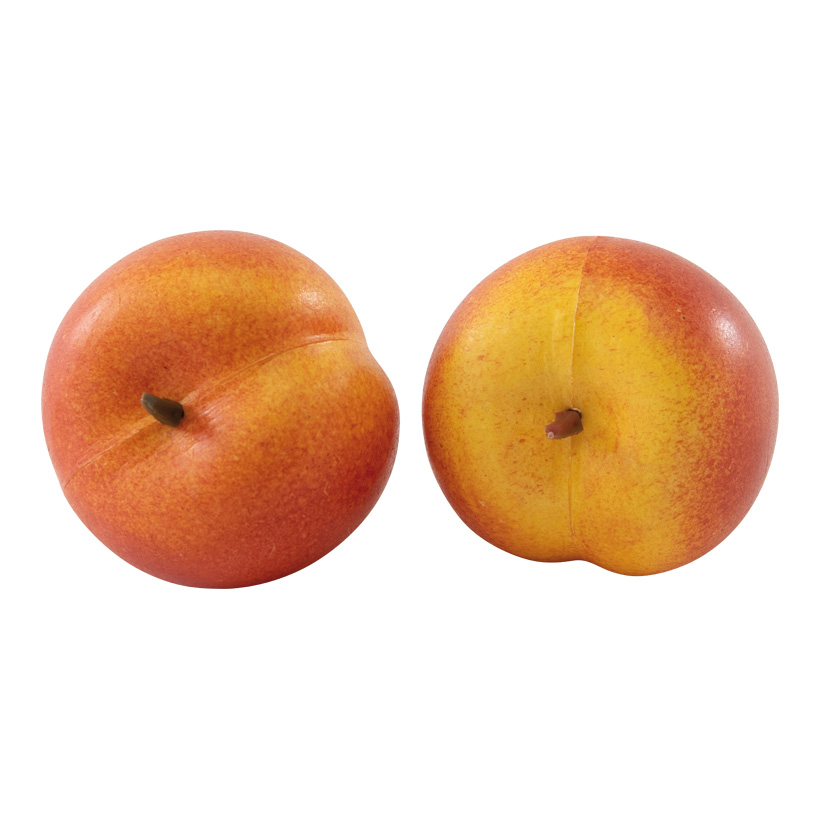 # peaches, Ø7cm 2 pcs, out of plastic, in bag