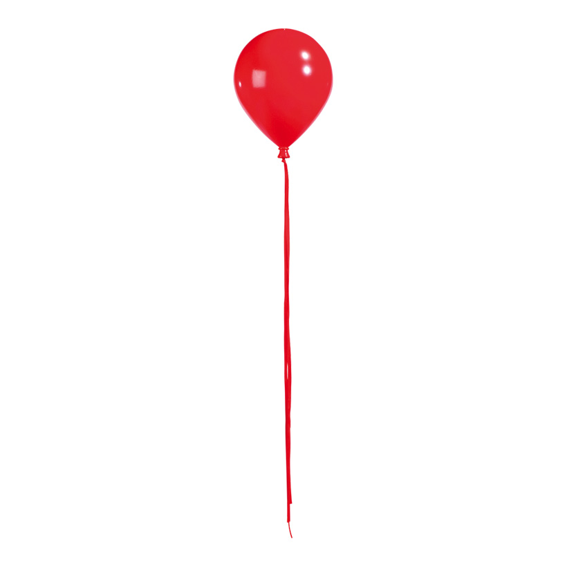 Balloon with hanger, Ø 20cm, 25,5cm, mit Bänder: 100cm, plastic
