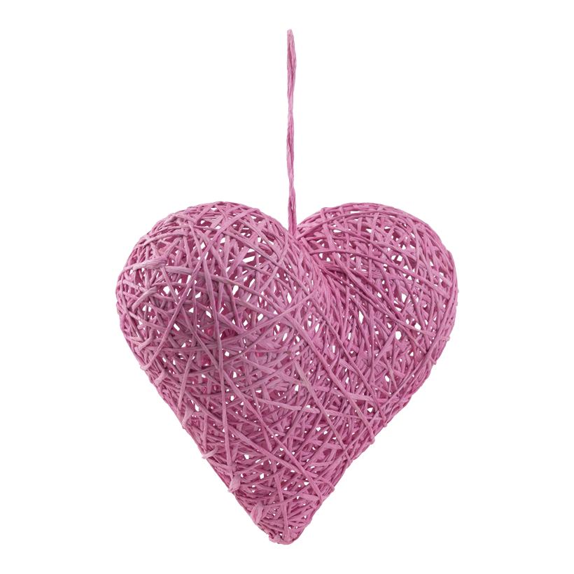 3D Heart, 30x16cm out of paper, with nylon hanger