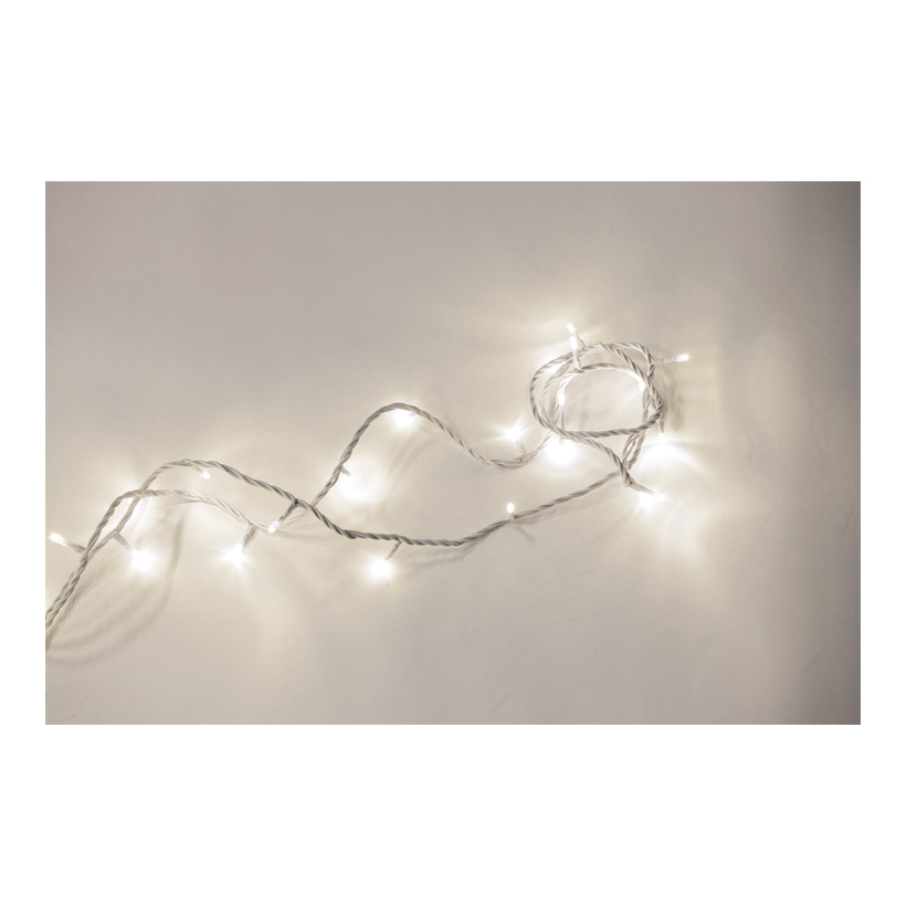 Chaîne lumineuse en PVC avec 100 LED, 1000cm Prise IP20 pour intérieur, 10x connectable, 1,5m câble d´amorce, 220-240V