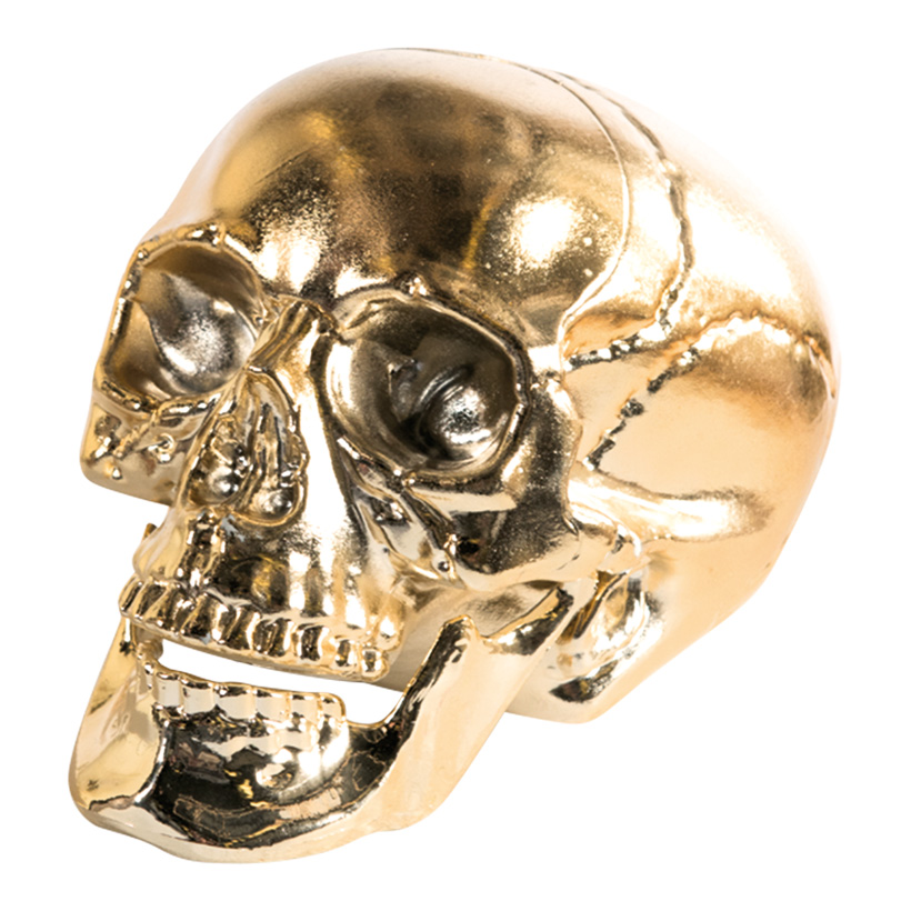 Skull, 16cm made of plastic, shiny