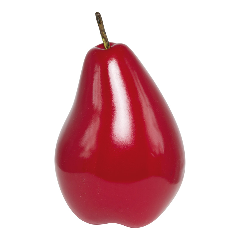 Pear with stem, 12x22cm, styrofoam, high gloss