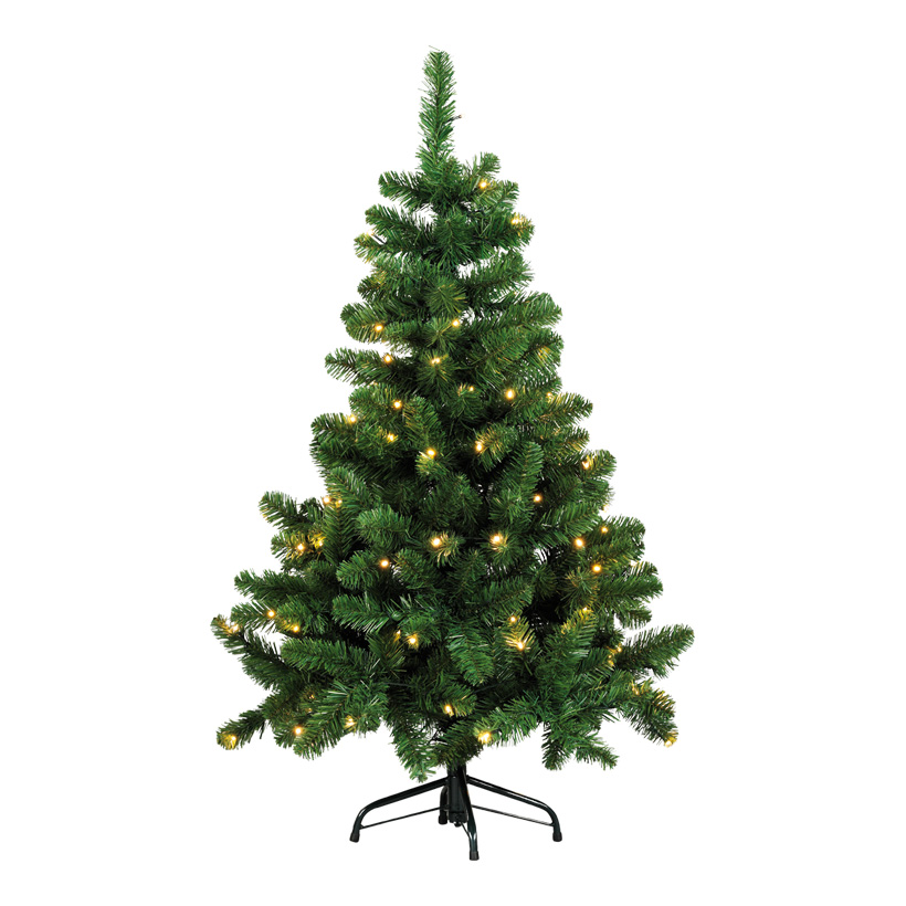 # Edeltanne, Ø 80cm, 120cm, 112 Tips, 100 LED, 8 Programme, Metallständer, Vinylfolie, für Innen+Aussen