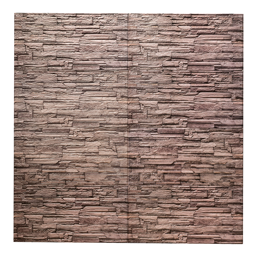 Wall tile "natural stone", 60x30cm out of plastic, self-adhesive