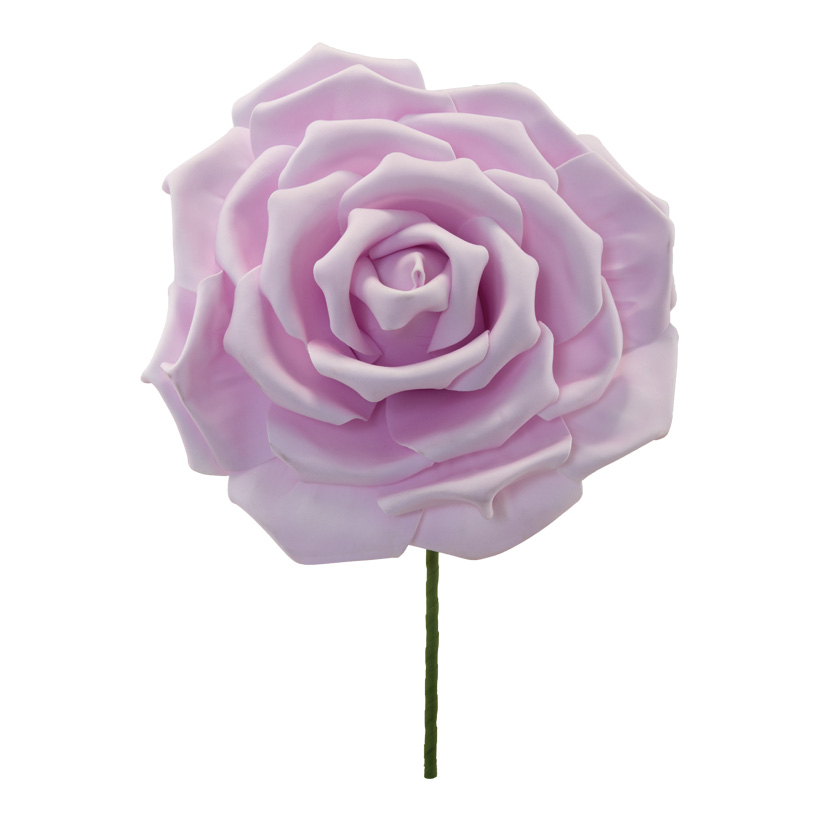 Rose flower head, Ø 30cm made of foam, with stem