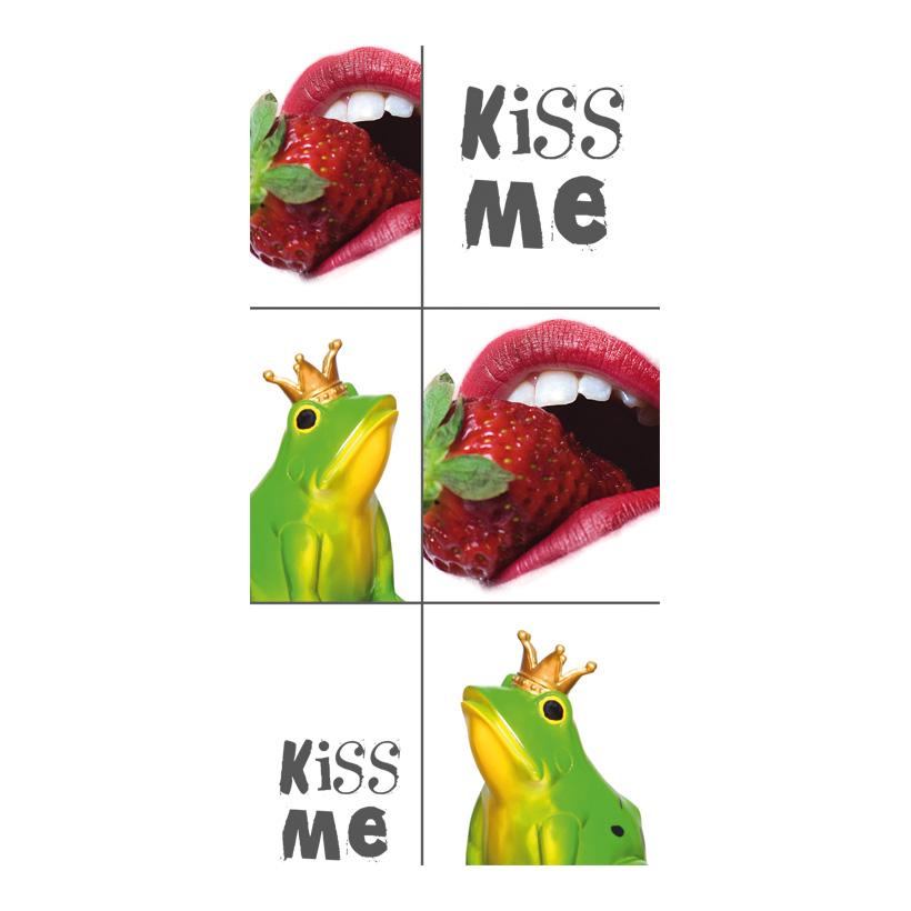 # Motivdruck "Kiss me", 180x90cm Stoff