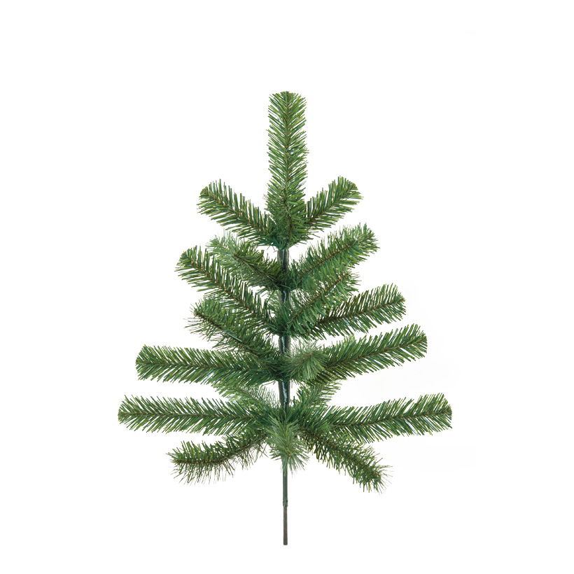 Noble fir twig, 60cm with 24 tips, for indoor, made of PVC