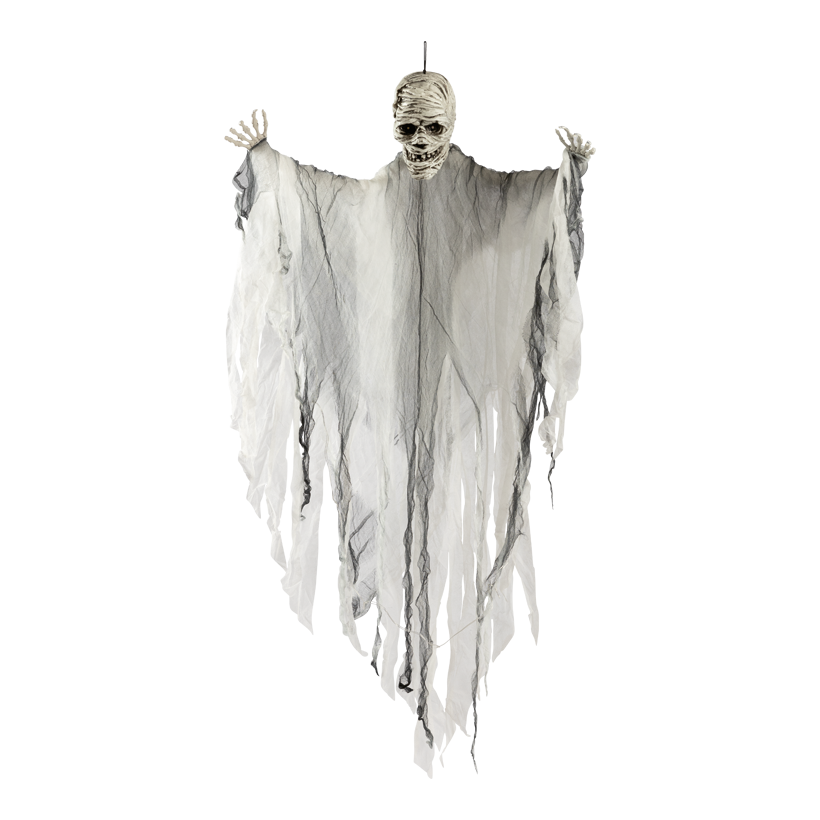 Figurine épouvante « Momie" 160x120x16cm 3x AA Batterien erforderlich avec LEDs en plastique,/tissu, yeux clignotants rouge, avec suspension