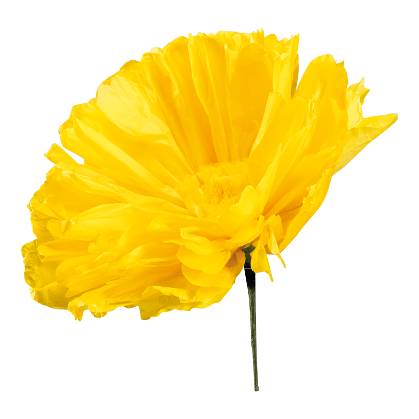 Flower with short stem, _ 30cm Stiel: 12cm out of paper, flexible