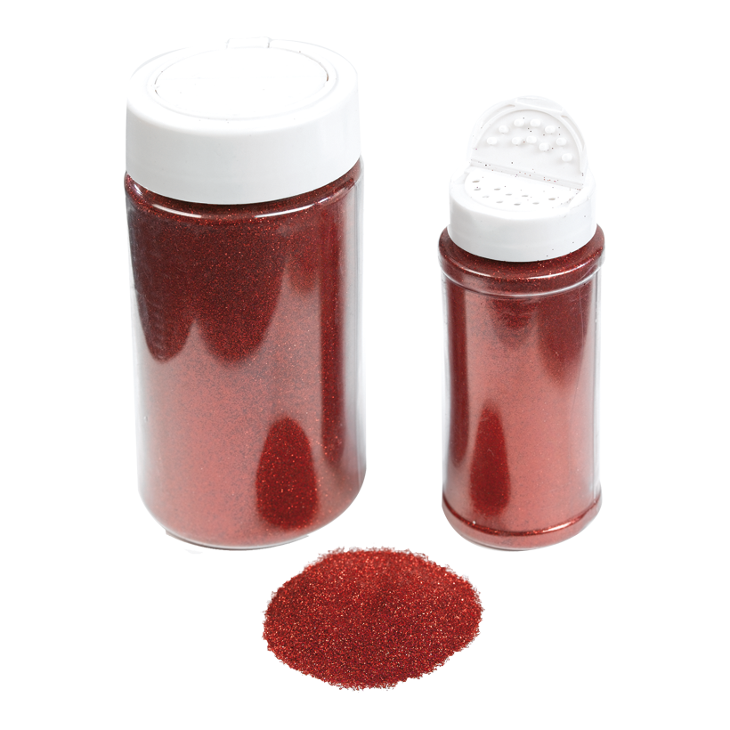 Glitter in shaker can, 110g/can, plastic
