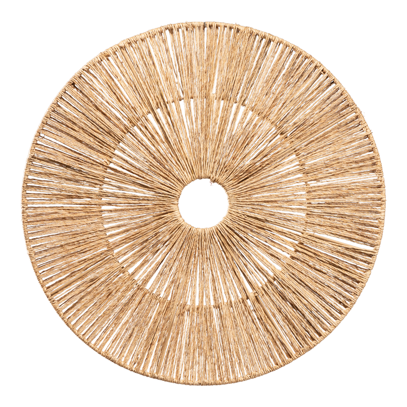 Cercle, Ø 50cm en jute, avec pendentif, avec fil métallique