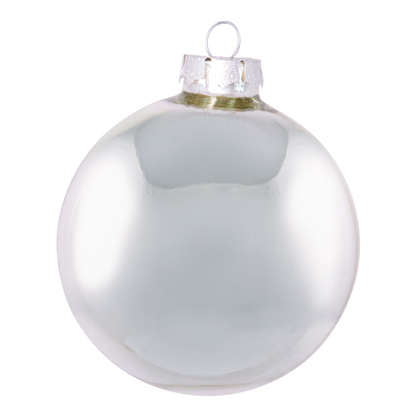 # Boule de Noel en verre, Ø 6cm, 6pcs./blister, brillant