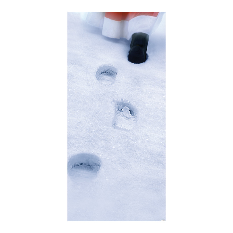 # Motivdruck "Santa im Schnee", 180x90cm Stoff