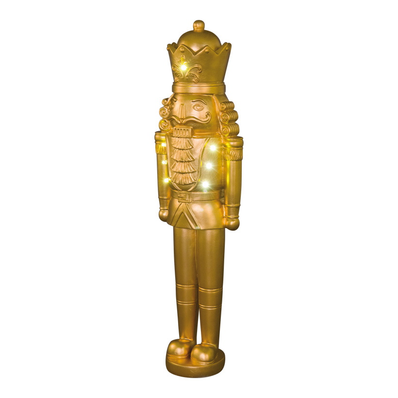Nussknacker, 46cm aus Polyresin, mit Licht