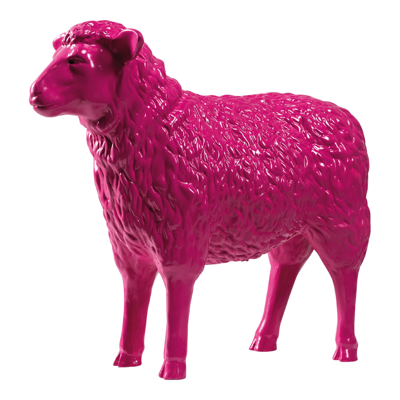 Sheep, 77x27x64cm out of polyresin, standing, weatherproof