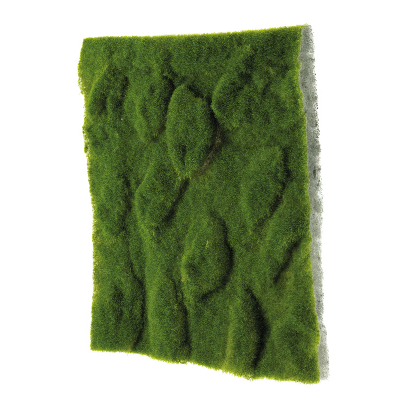 Moosmatte, 30x30cm Dicke: 2cm aus Kunststoff, beflockt