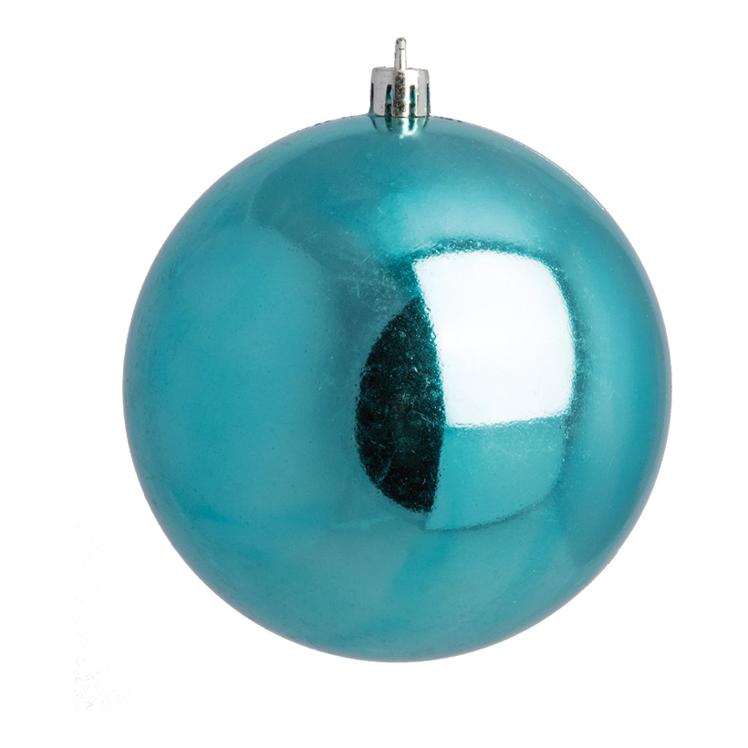 Christmas ball, aqua shiny, Ø 10cm