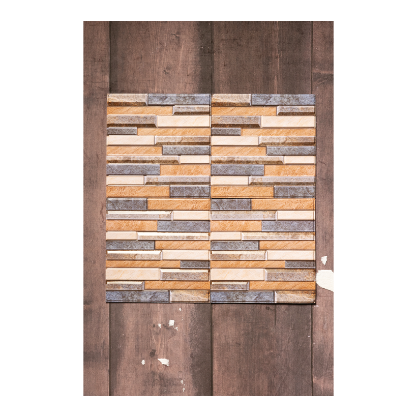 3D wall tile "natural stone", 30x30cm out of plastic, self-adhesive