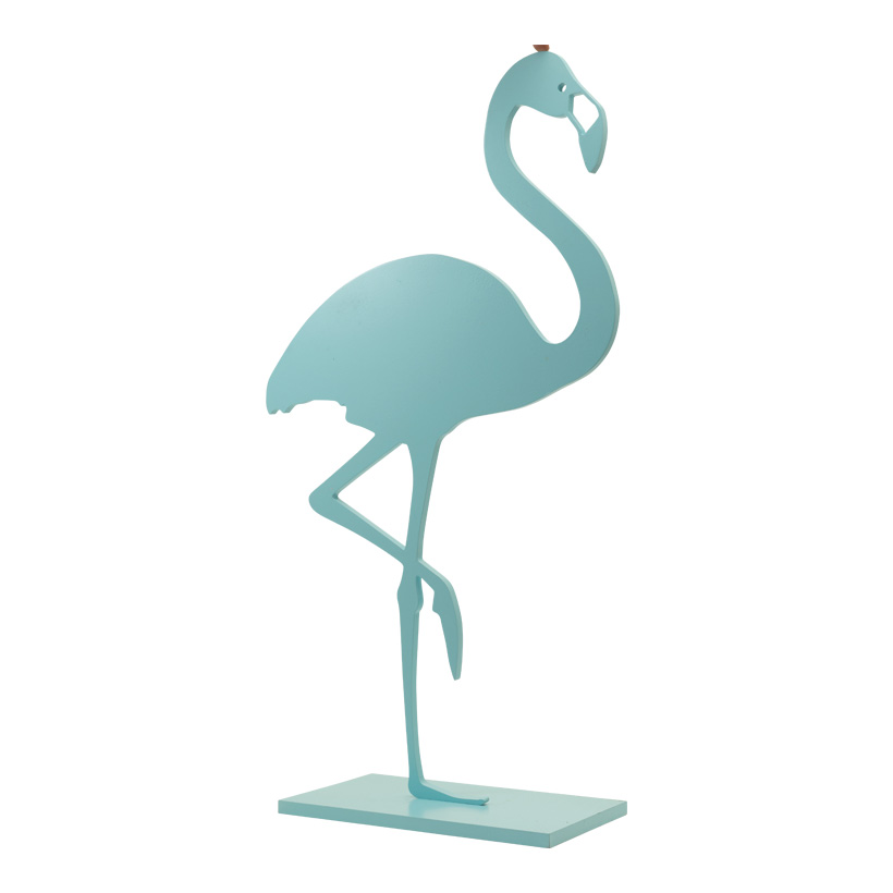 Flamingo auf Bodenplatte, 85x45cm Dicke: 12mm aus MDF