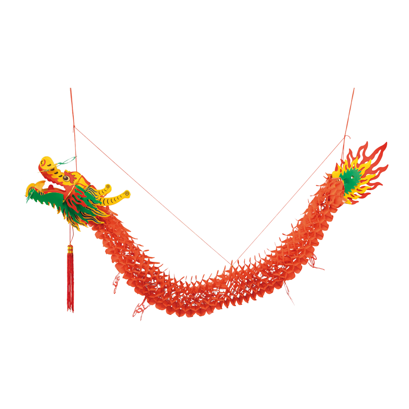 Chinesischer Drache, 140cm aus Kunststoff, zum Hängen