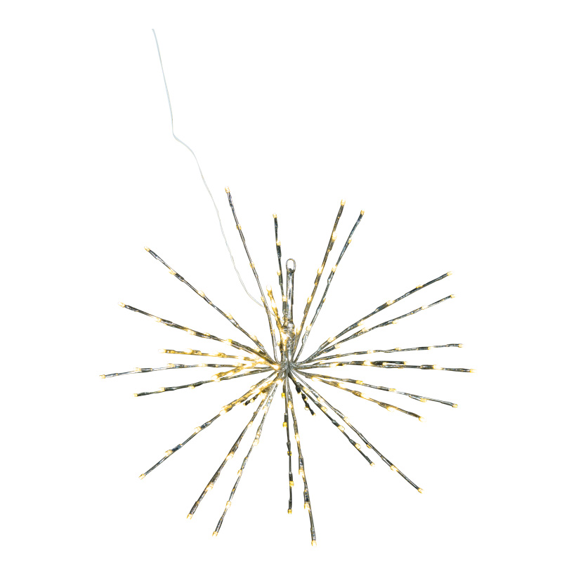 Star, 60cm with 150 wam white LEDs, for indoor, made of plastic, 2m power cable