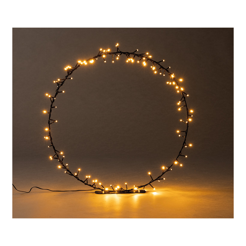 Ring, 55cm Metallfuß: 20x5cm 120 LEDs, out of metal, with plastic coating IP44 transformer