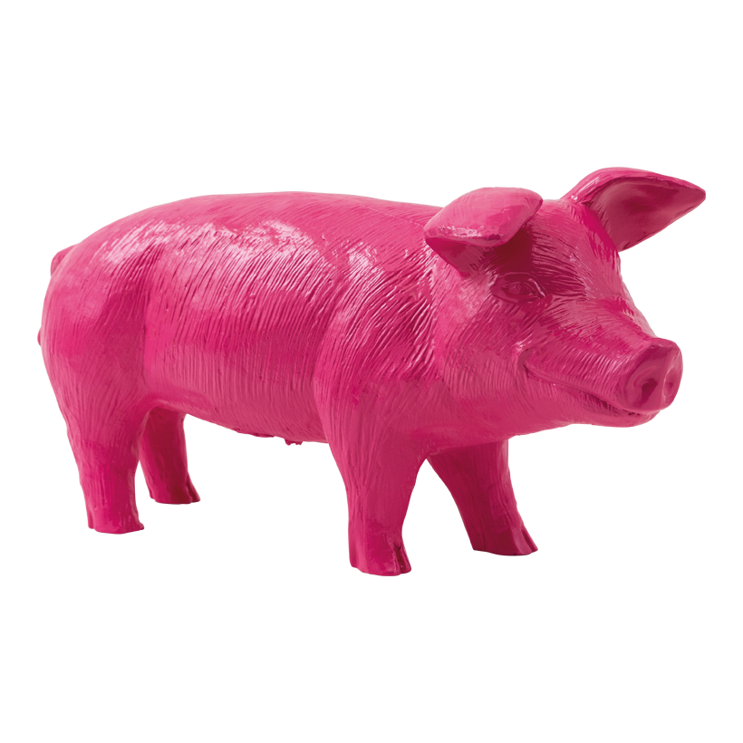 Piglet, 57x21x27cm out of polyresin, standing, weatherproof