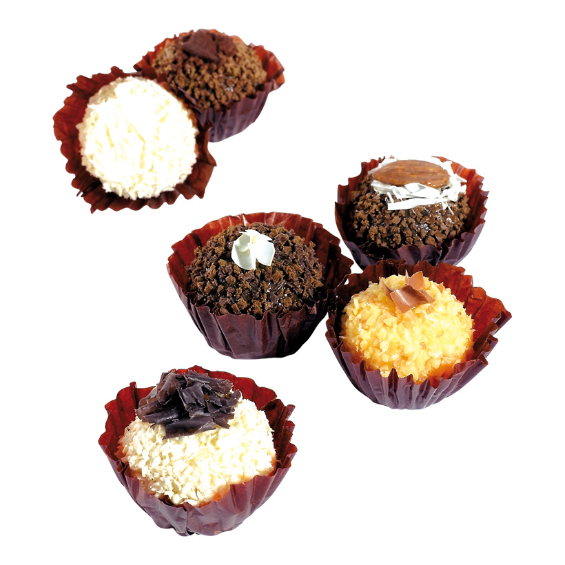 # Chocolate truffle 5 cm Ø soft foam, 6 pieces assorted/box