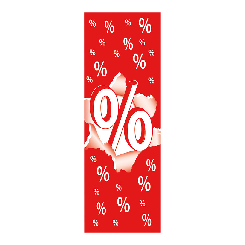 # Poster "%" 138x48 cm (LxB) out of paper