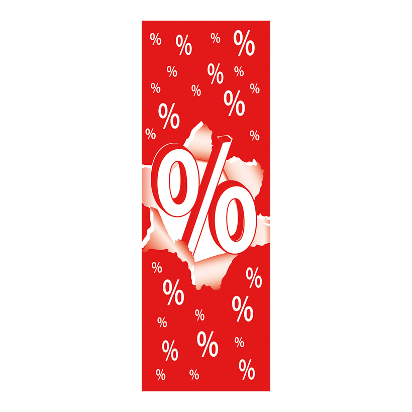 # Affiche "%" 138x48 cm (LxB) carton