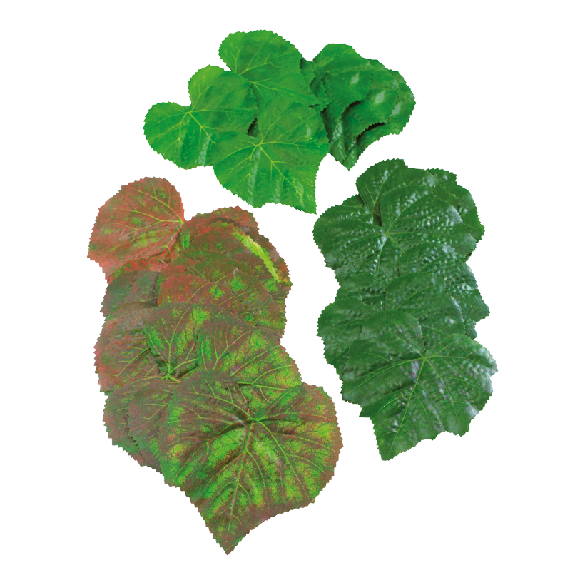 48 Vine leaves in polybag, 10-13 cm Ø fabric/synthetic material