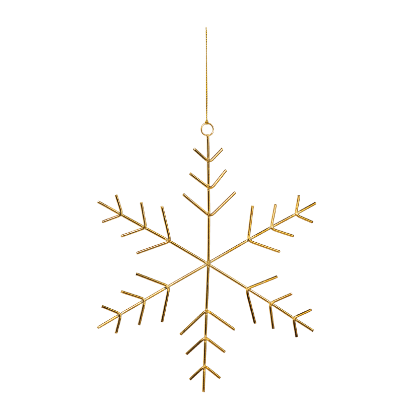 Schneeflocke, Ø 25cm aus Metall, mit Hänger