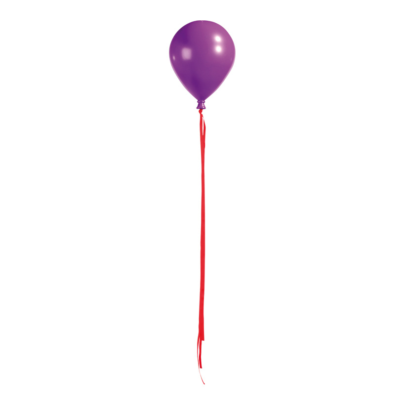 Ballon avec suspension, Ø 15cm, 20cm, mit Bänder: 84cm, plastique