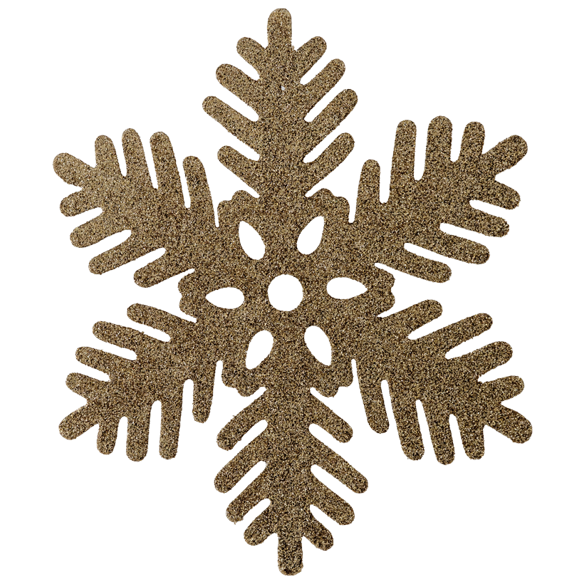 Snowflake, Ø 27cm out of plastic, with glitter, with hanger