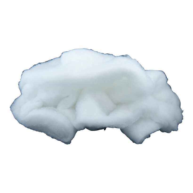 Coton de neige, 4x0,3m 450g/sachet, en polyester, malléable,difficilem.inflammable selon DIN4102-B1